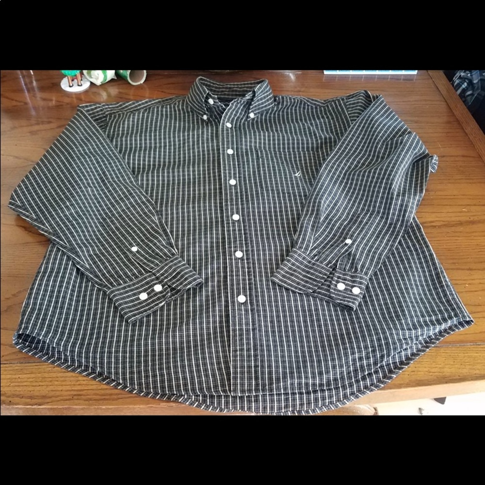 Nautical Men’s Casual Long Sleeve Shirt